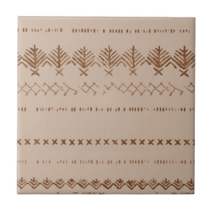 Boho Stamm geometrische Grenzmuster Fliese