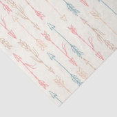 Boho Stamm Pastel Arrow Gender Neutral Seidenpapier (Detail)