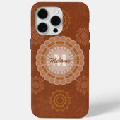 Boho Stammee-Mandalas Rustikale Erdtöne Variation Case-Mate iPhone Hülle (Rückseite)