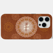 Boho Stammee-Mandalas Rustikale Erdtöne Variation Case-Mate iPhone Hülle (Rückseite (Horizontal))