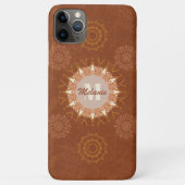 Boho Stammee-Mandalas Rustikale Erdtöne Variation Case-Mate iPhone Hülle (Rückseite)