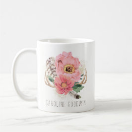 Boho Stammes- Feder-Kaffee-Tasse Kaffeetasse