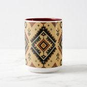 Boho-Stammes-Geometrisches Muster Kaffeetasse | Ru (Mittel)