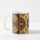 Boho-Stammes-Geometrisches Muster Kaffeetasse | Ru (Links)