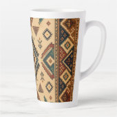Boho-Stammes-Geometrisches Muster Kaffeetasse | Ru Milchtasse (Rechts)