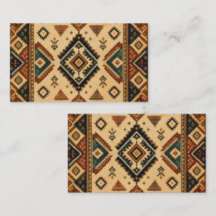 Boho-Stammes-Geometrisches Muster Visitenkarte   R
