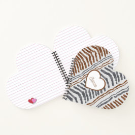 Boho-Stammesherz Spiralblock Notizblock