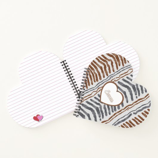Boho-Stammesherz Spiralblock Notizblock (Innenseite)