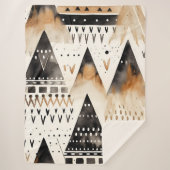 Boho Stammesmuster Sherpadecke (Vorderseite)