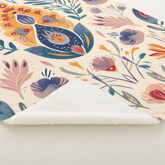 Boho Stammesmuster Sherpadecke (3/4)