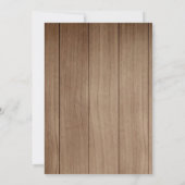 Boho-Stammestiere aus Holz Einladung (Rückseite)