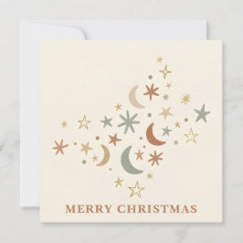 Boho Star Cluster Christmas Feiertagskarte
