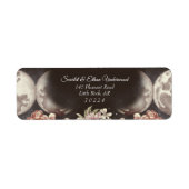 Boho Starry Night Triple Moon Rücksendeadresse (Vorne)