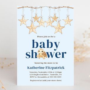 Boho Stars Baby Sea Turtle Nautical Baby Dusche Einladung