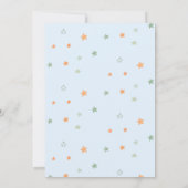 Boho Stars Baby Sea Turtle Nautical Baby Dusche Einladung (Rückseite)