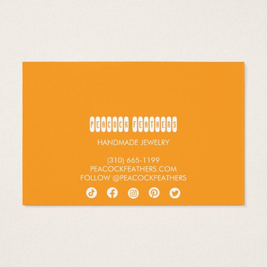 Boho Stars Earring Necklace Juwelier Display Card (Rückseite)