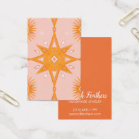 Boho Stars Earring Necklace Juwelier Display Card
