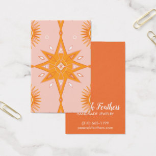 Boho Stars Earring Necklace Juwelier Display Card