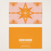 Boho Stars Earring Necklace Juwelier Display Card (Vorne & Hinten)