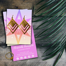 Boho Stars Earring Necklace Juwelier Display Card