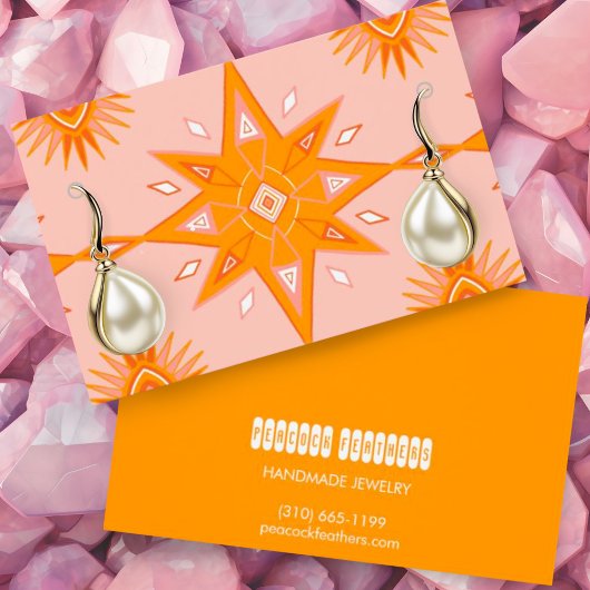 Boho Stars Earring Necklace Juwelier Display Card