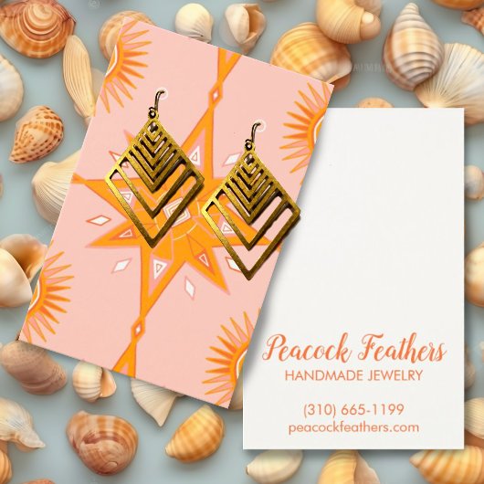 Boho Stars Earring Necklace Juwelier Display Card