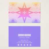 Boho Stars Earring Necklace Juwelier Display Card (Vorne & Hinten)