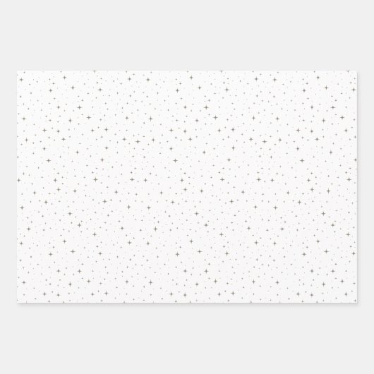 boho Stars Weihnachten und Feiern Design Geschenkpapier Set (Vorderseite 3)