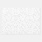 boho Stars Weihnachten und Feiern Design Geschenkpapier Set (Vorderseite)