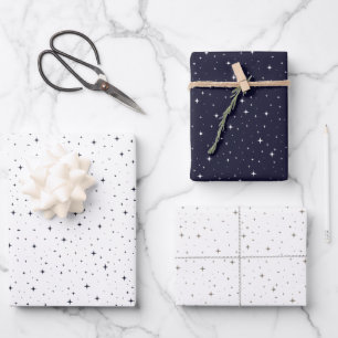 boho Stars Weihnachten und Feiern Design Geschenkpapier Set