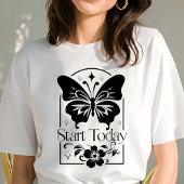 Boho starten heute Butterfly Motivierend Tri-Blend Shirt