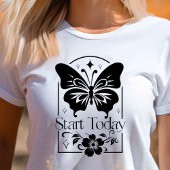 Boho starten heute Butterfly Motivierend Tri-Blend Shirt