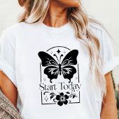 Boho starten heute Butterfly Motivierend Tri-Blend Shirt