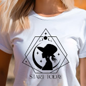 Boho starten heute geometrische Frau Inspiration Tri-Blend Shirt