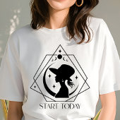 Boho starten heute geometrische Frau Inspiration Tri-Blend Shirt