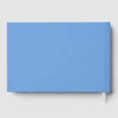 Boho staubblaue Blumen Hochzeitsdusche Gästebuch (Rückseite)