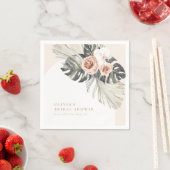 Boho-Staubige Blumengirlande Serviette (Beispiel)