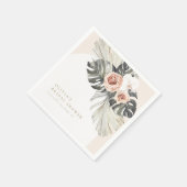 Boho-Staubige Blumengirlande Serviette (Ecke)