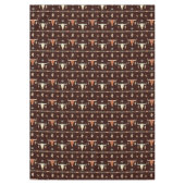 Boho Steer Pattern Tischdecke (Vorderseite)