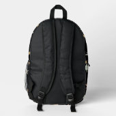 Boho Sterne Bedruckter Rucksack (Rückseite)