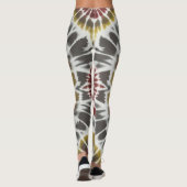 Boho Sternexplosion Gefärbte Krawatte Leggings (Rückseite)