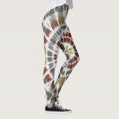 Boho Sternexplosion Gefärbte Krawatte Leggings (Rechts)