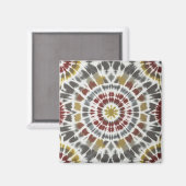 Boho Sternexplosion Gefärbte Krawatte Magnet (Vorderseite/Rückseite)