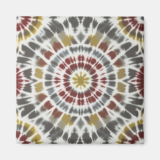 Boho Sternexplosion Gefärbte Krawatte Magnet (Vorne)