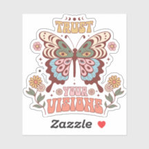 Boho Sticker, Vertraue deinen Visionen