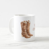 Boho-Stiefel Cowgirl Kaffeetasse (Vorderseite Links)