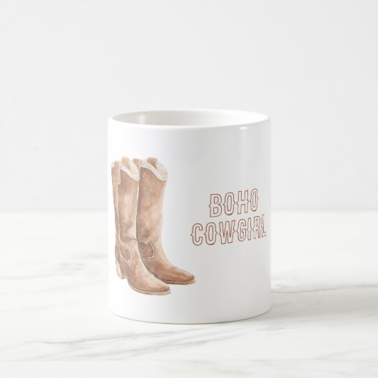Boho-Stiefel Cowgirl Kaffeetasse (Mittel)