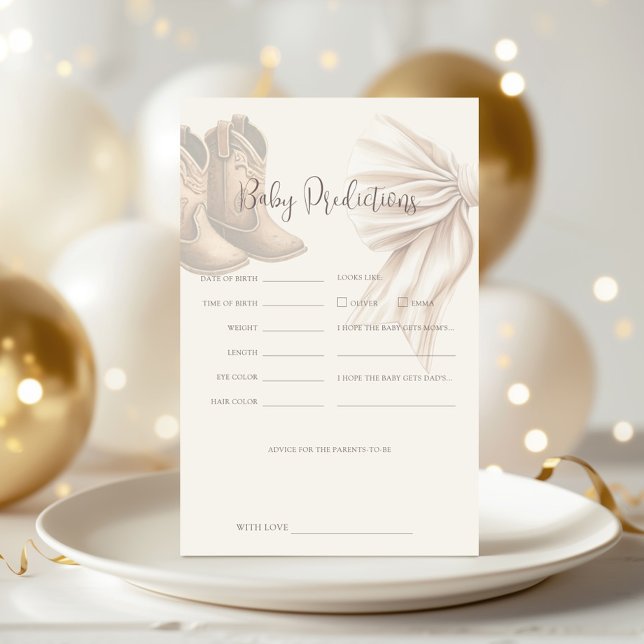 Boho Stiefel oder Bows Geschlecht zeigen Baby-Vorh (Von Creator hochgeladen)