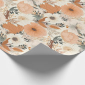 Boho Stil Blume Muster hellen Farben Geschenkpapier (Ecke)