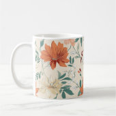Boho Stil Blume Muster hellen Farben Kaffeetasse (Links)